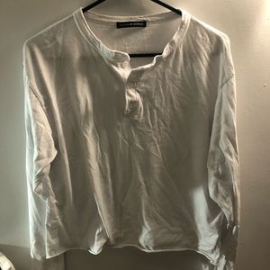 Brandy Melville white crop top